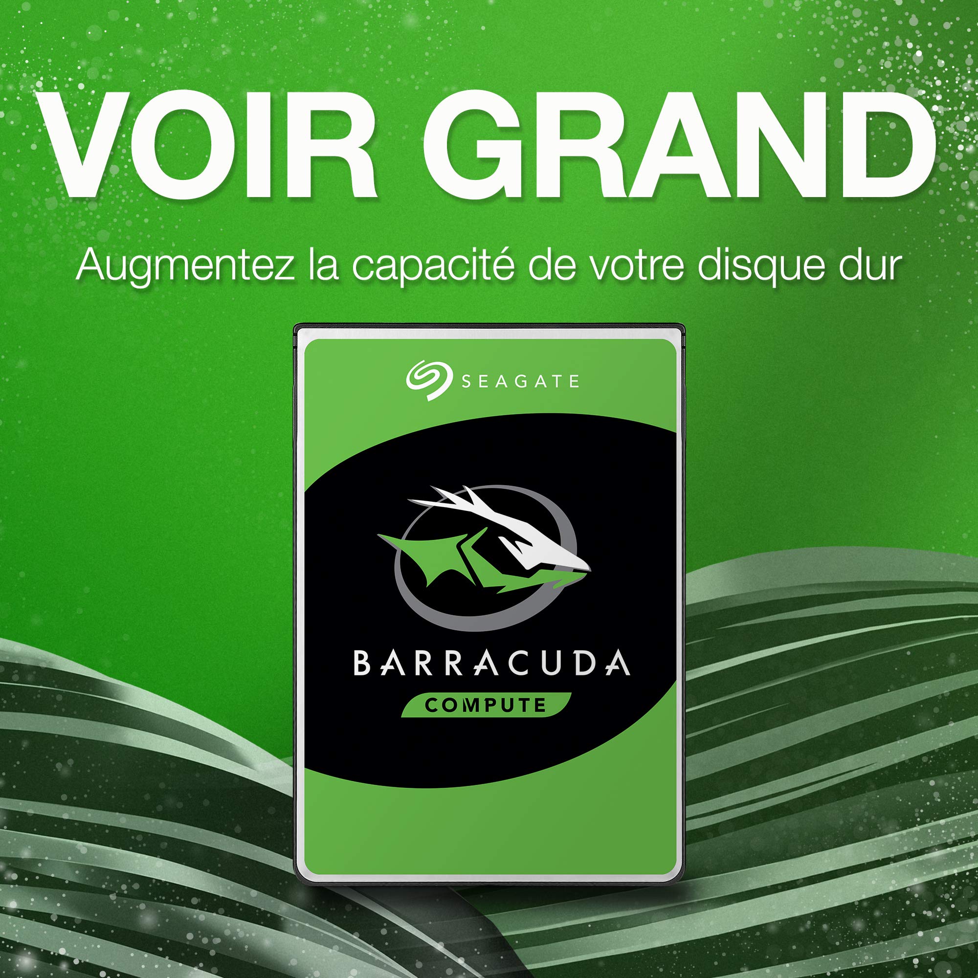 Seagate BarraCuda 8To, Disque dur interne HDD, 3.5 pouces, SATA 6
